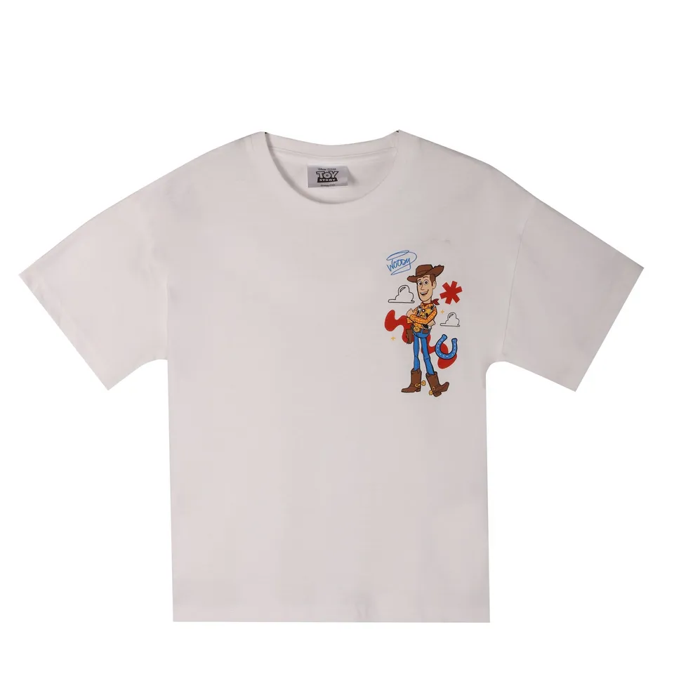 Stokomani tee-shirt blanc enfant haut coton