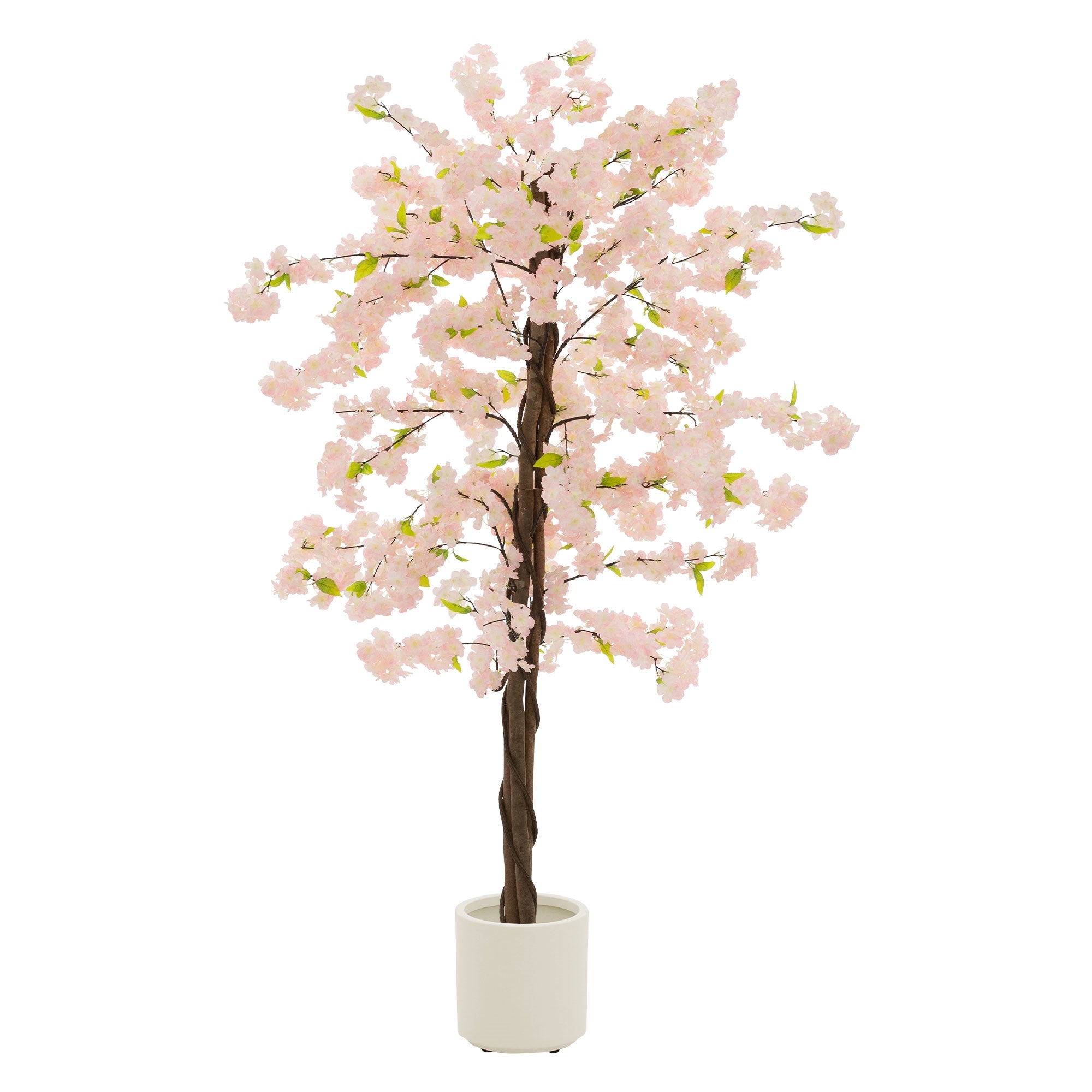 ECD Germany Haus & Wohnen cerisier artificiel 120 cm rose en pot