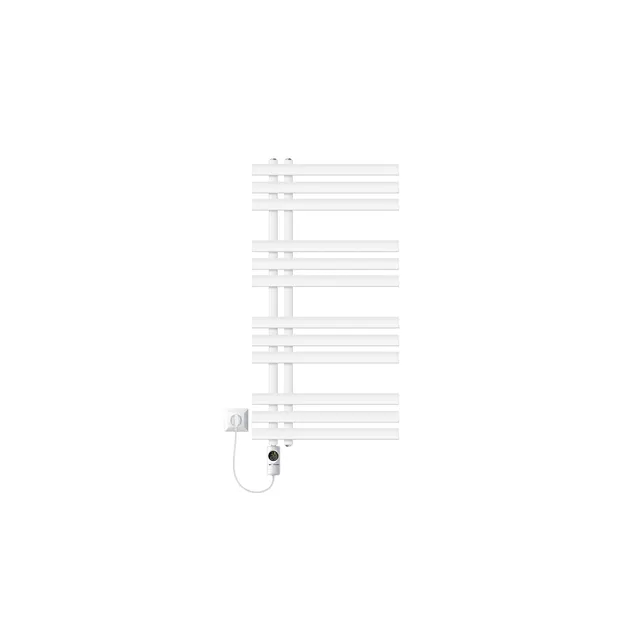 LuxeBath sèche-serviettes blanc 500x1000 mm tige 600W
