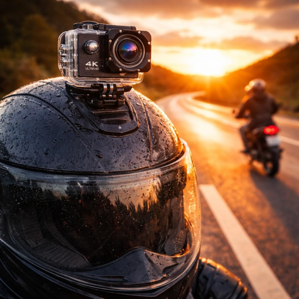 Shop-Story Caméra sport 4K WiFi 170° étanche 30 m kit