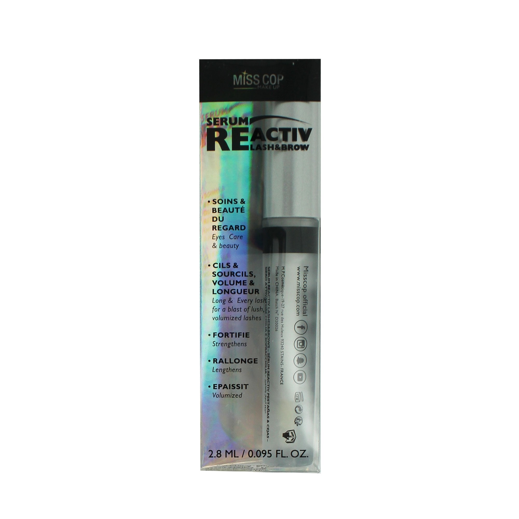 Miss Cop Reactiv sérum cils et sourcils pousse