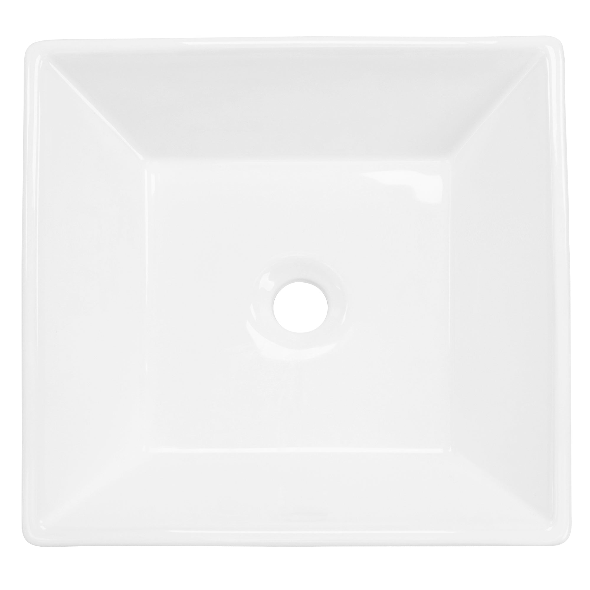 ECD Germany ML-Design vasque céramique blanche 41x41 + bonde