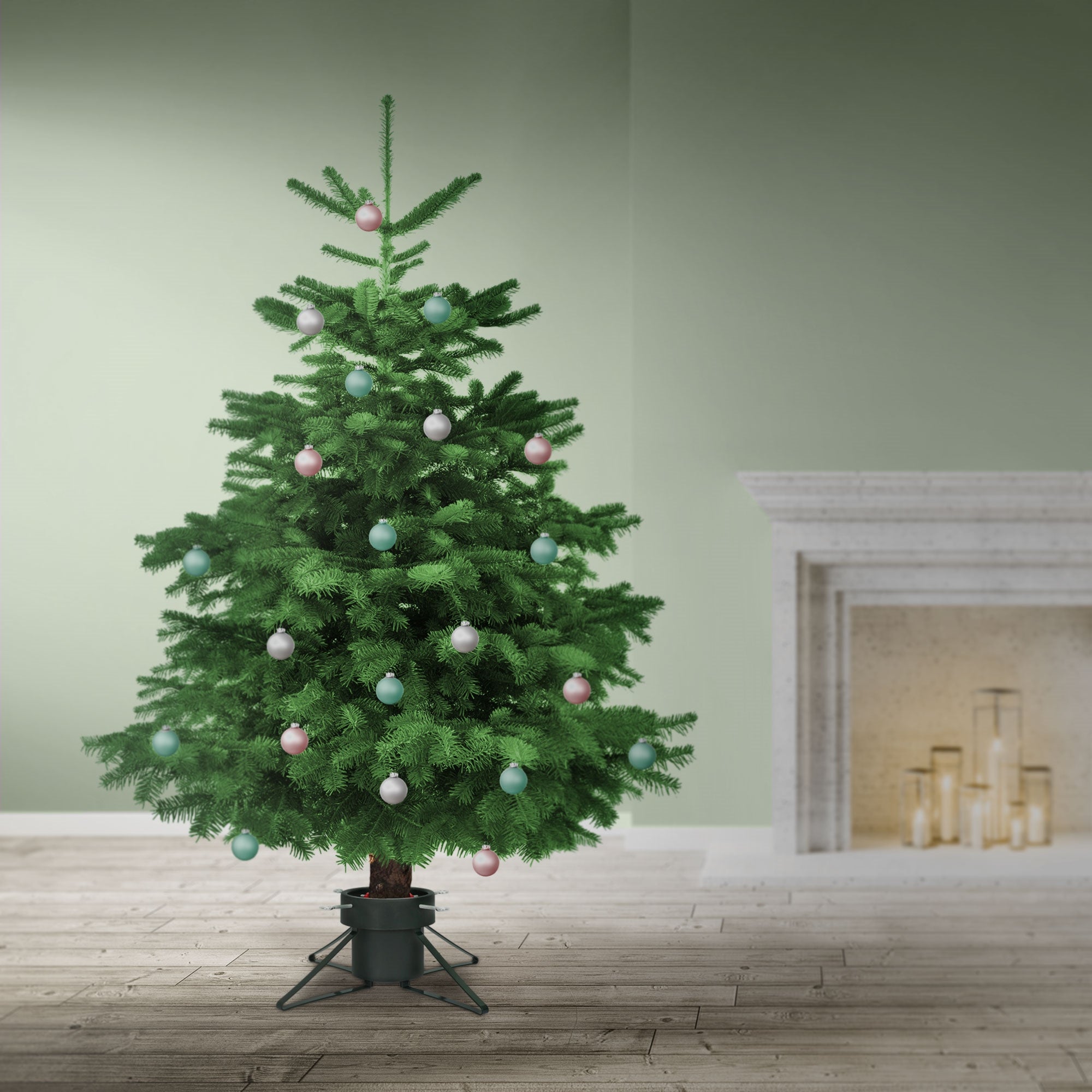 ECD Germany Support Sapin Noël Métal Vert 250 cm