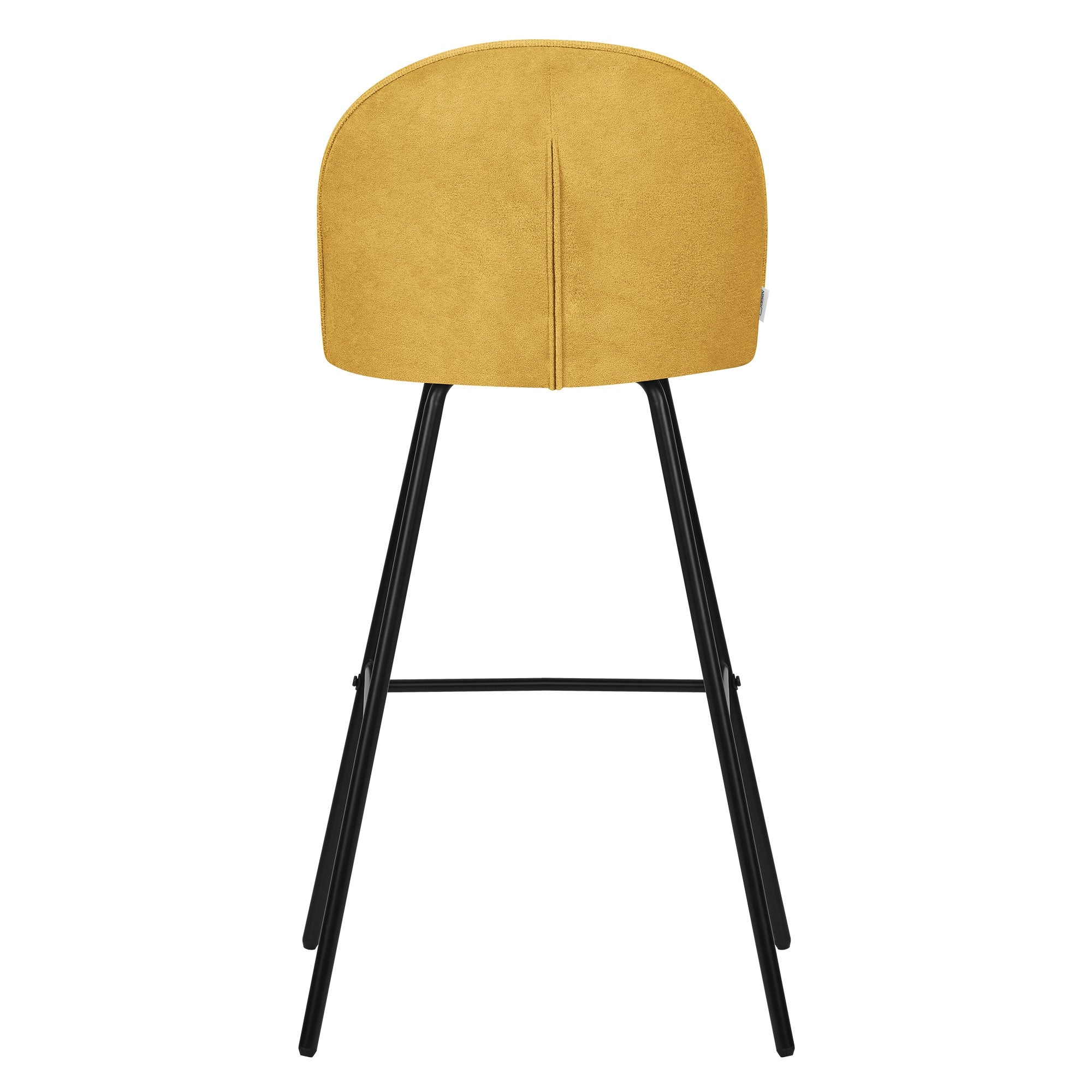 ECD Germany Möbel lot 2 tabourets de bar moutarde 120 kg