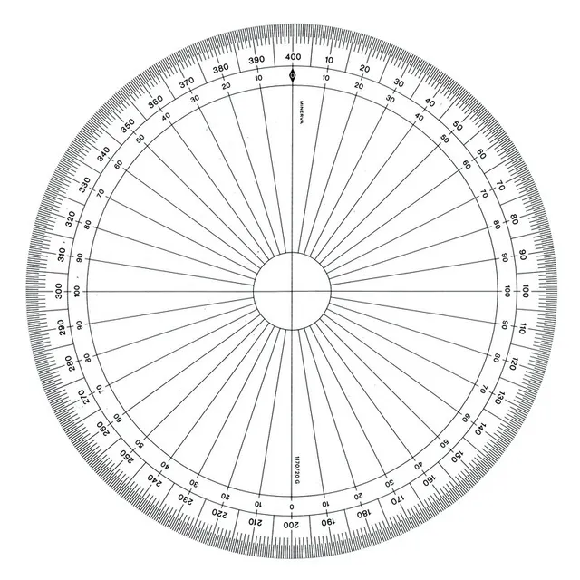 Safe Tool rapporteur circulaire grades 20 cm