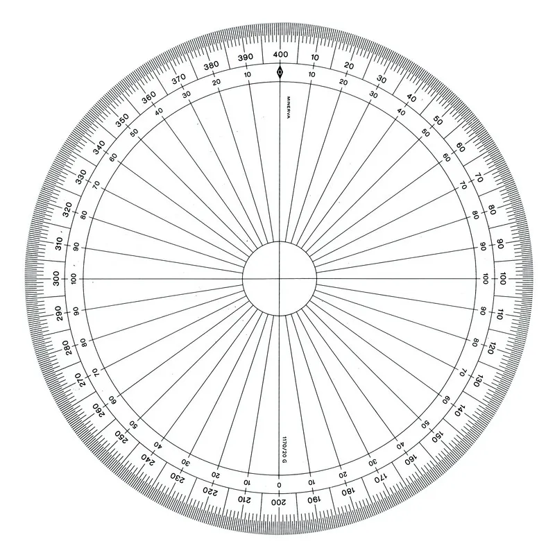 Safe Tool rapporteur circulaire grades 20 cm