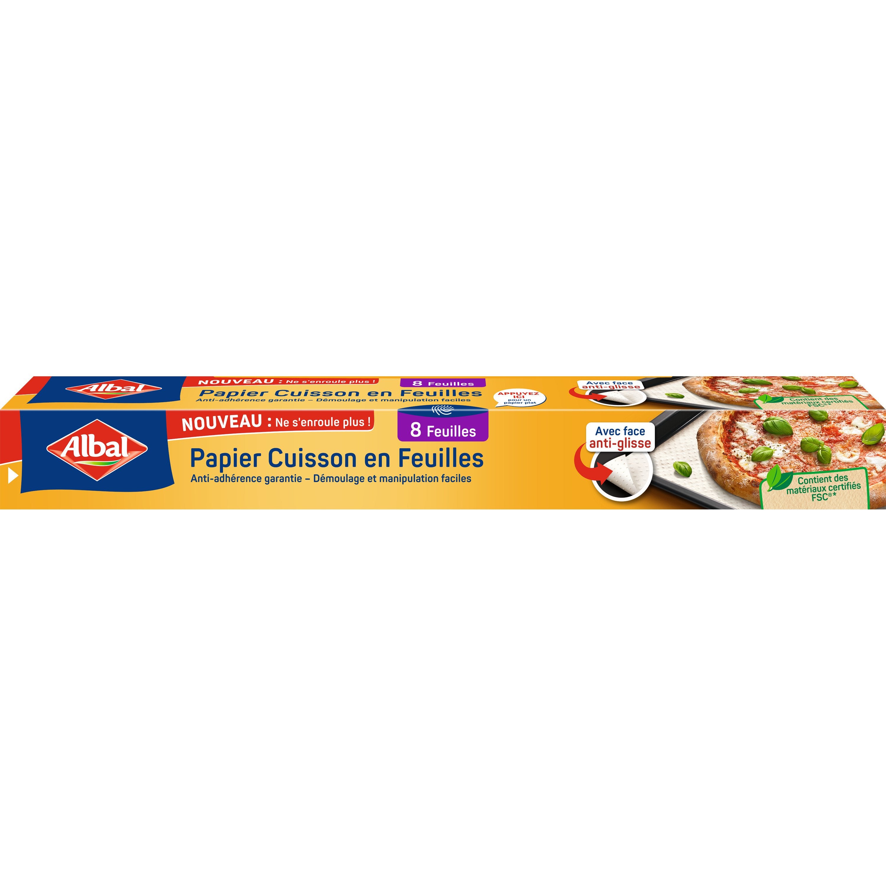Stokomani Maison Papier Cuisson 8 Feuilles Antiadhésif