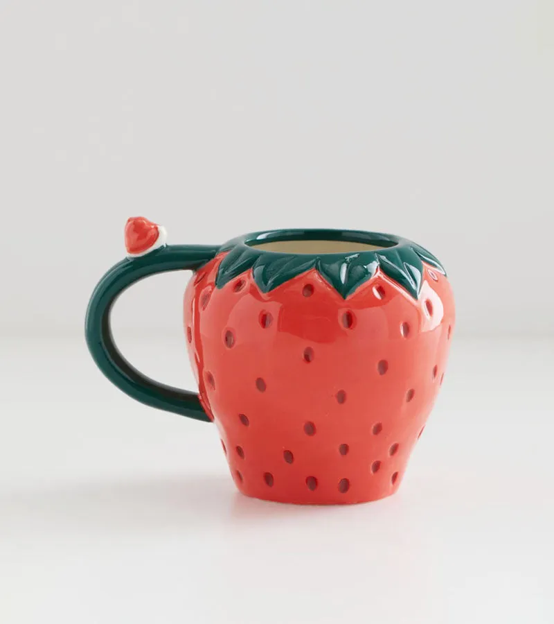 L'avant gardiste Vaisselle & Table Fun Mug fraise céramique escargot
