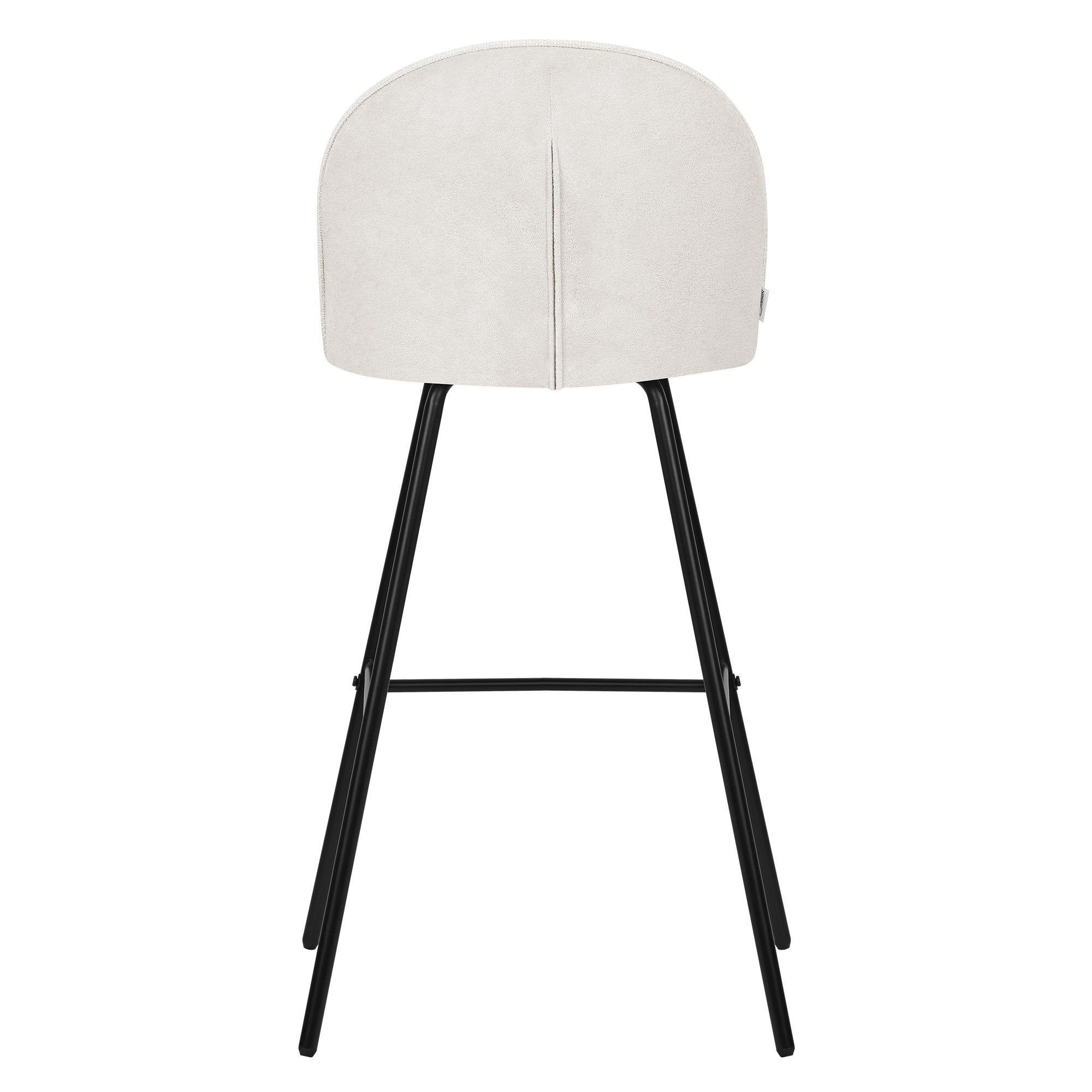 ECD Möbel ML-Design tabouret bar beige lot de 2 dossier