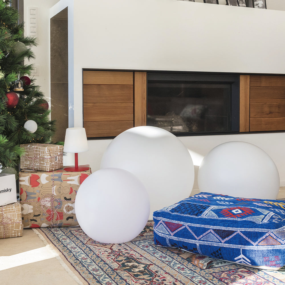Red Deco Bobby boule lumineuse 60cm blanc froid E27