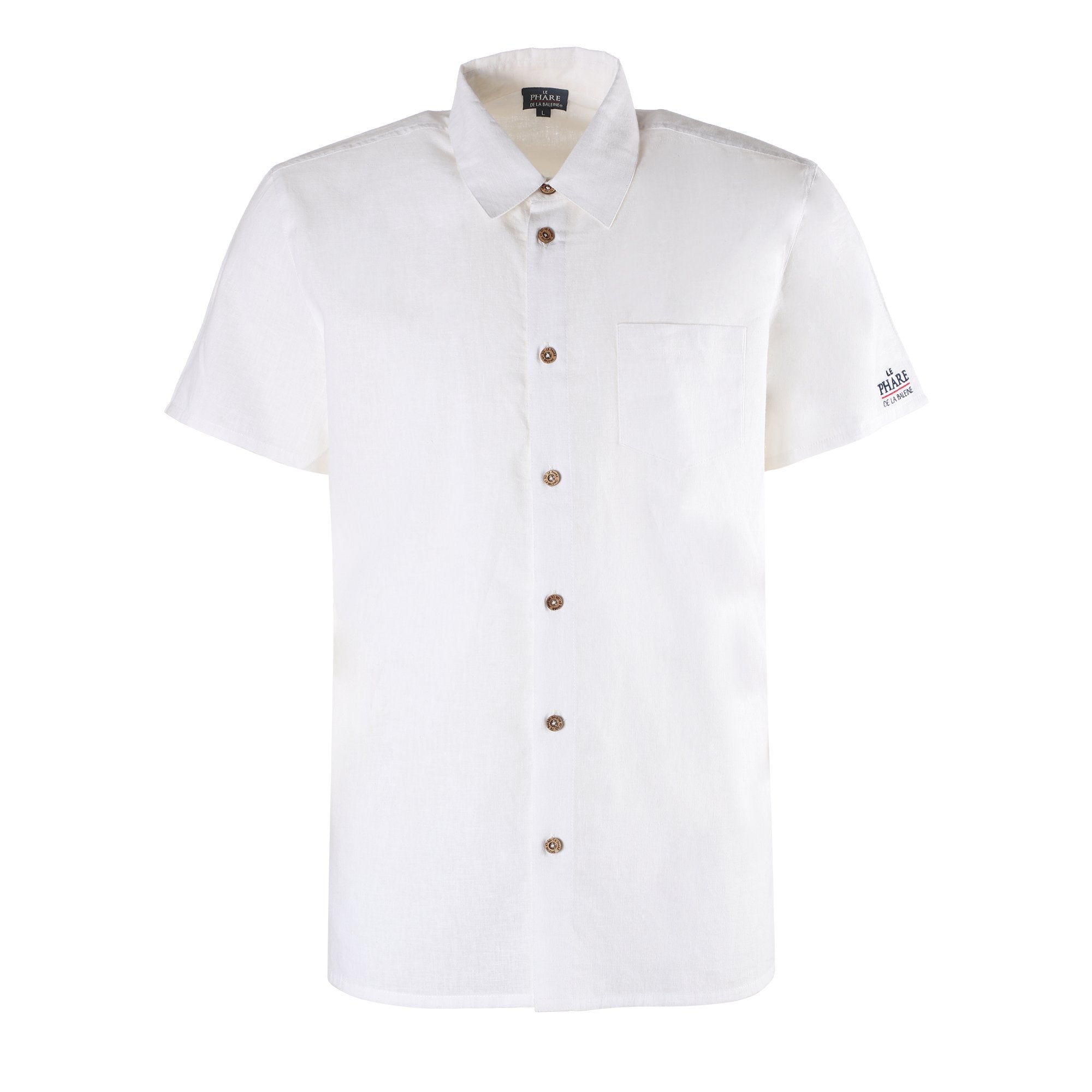 Chemise manches courtes blanche homme S à XXL