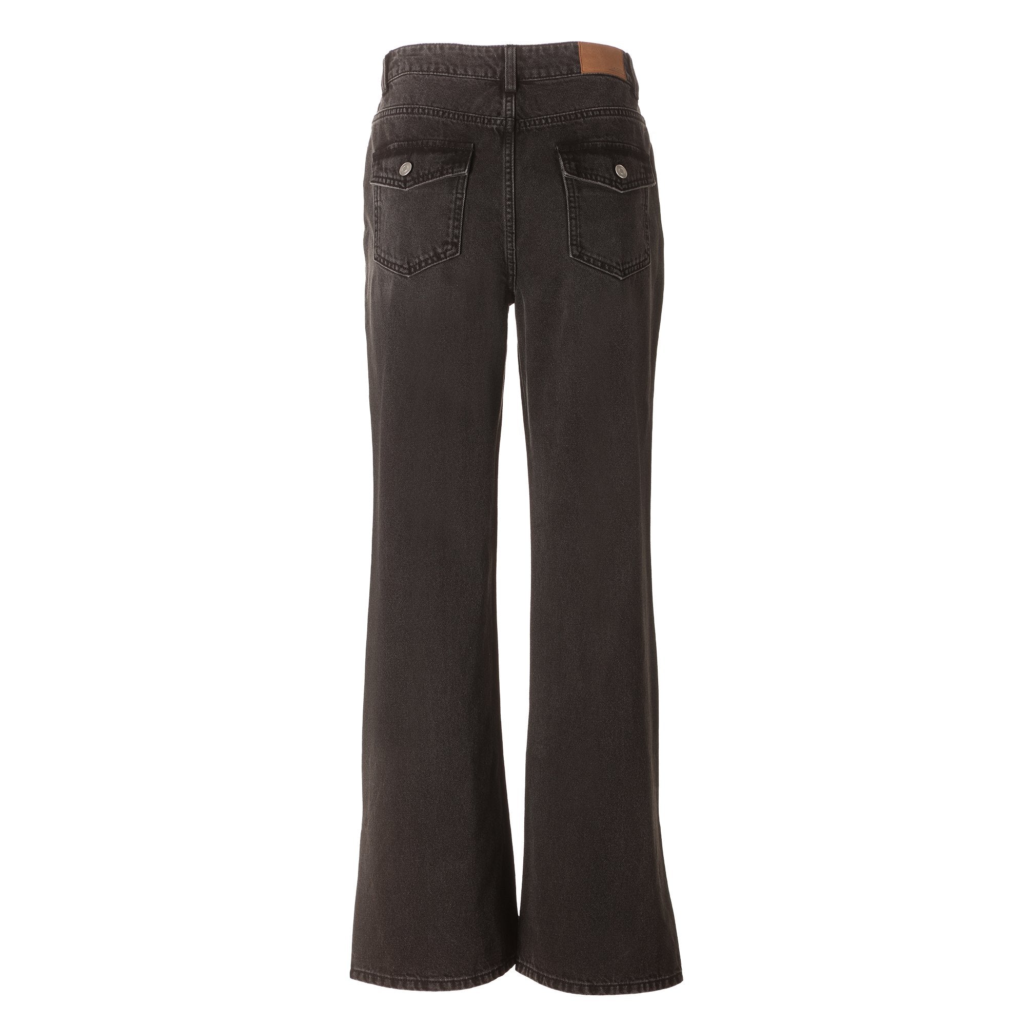 Stokomani jean flare pantalon femme marron taille 38