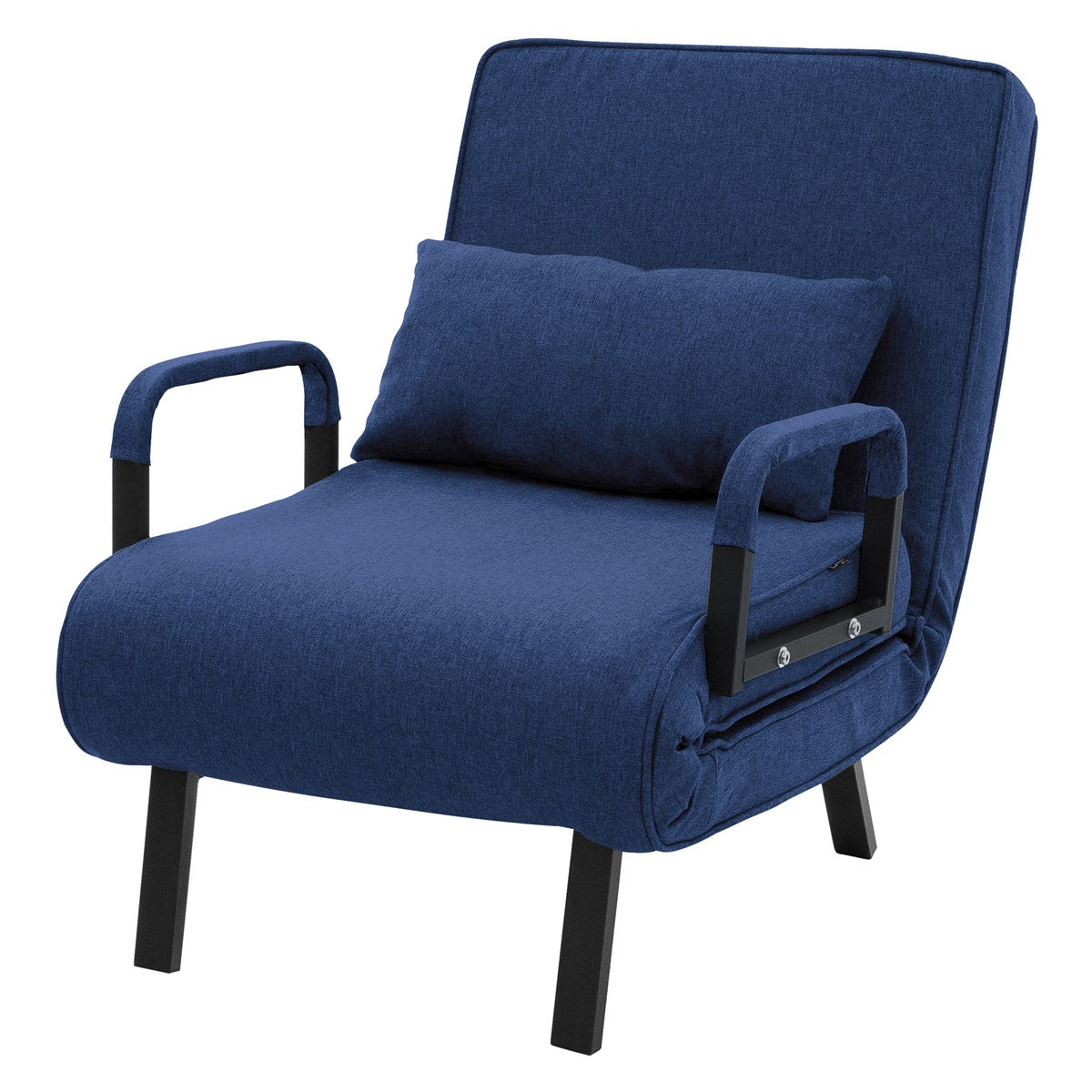 ECD Germany Möbel fauteuil convertible 186x60 chenille vert