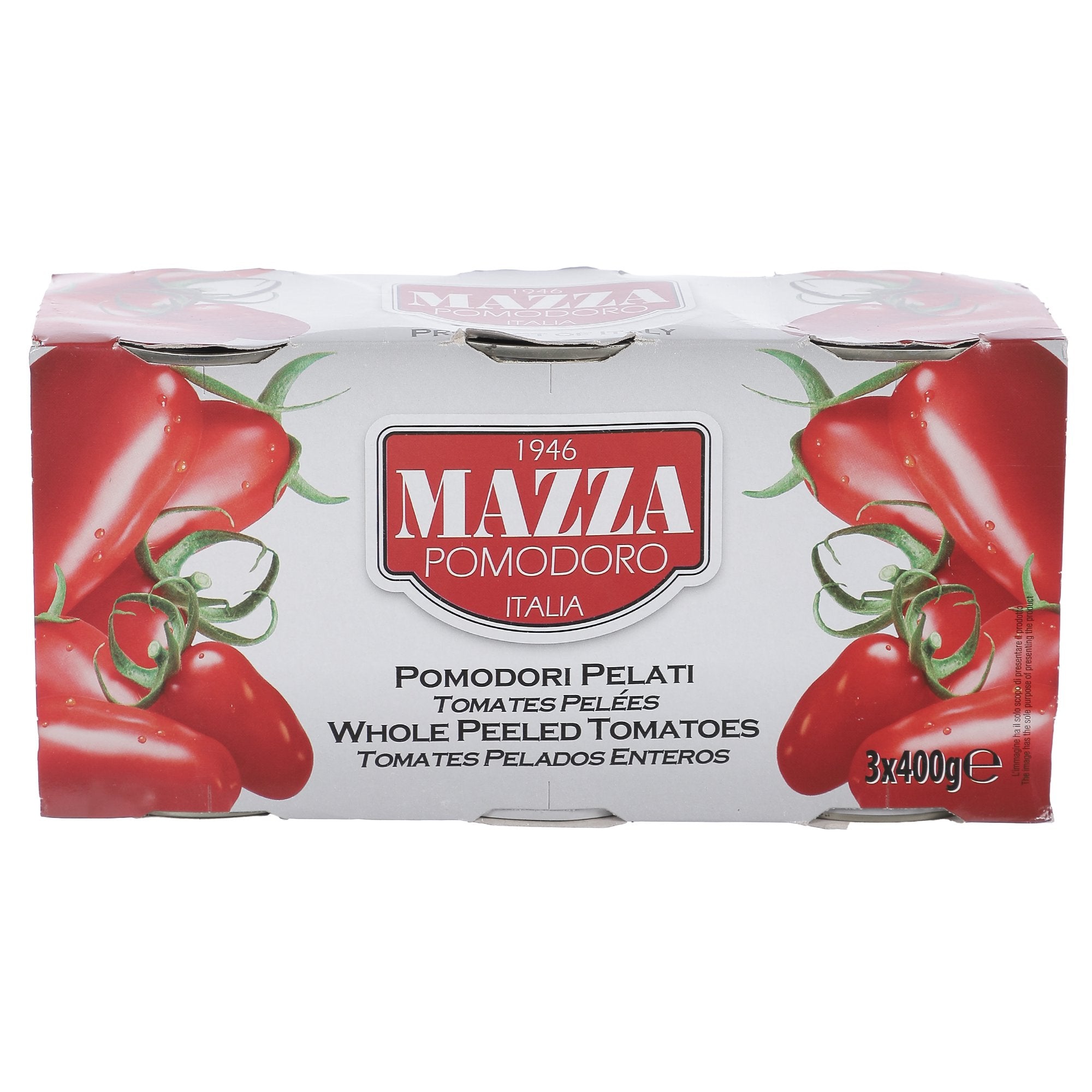 Stokomani Épicerie lot 3 boîtes tomates pelées entières
