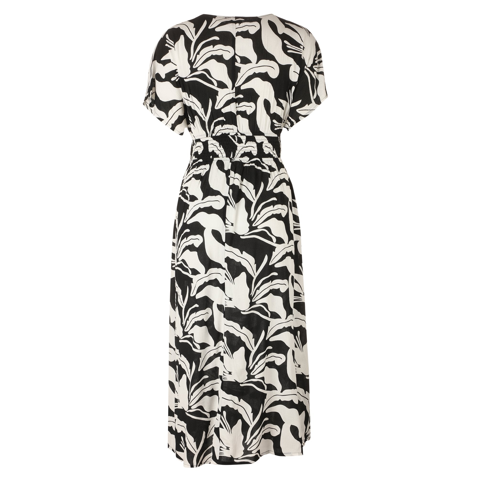 Stokomani Mode robe longue imprimée noir taille 38 fluide