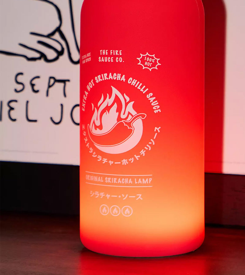 L'avant gardiste Veilleuse Sauce piquante Sriracha rouge