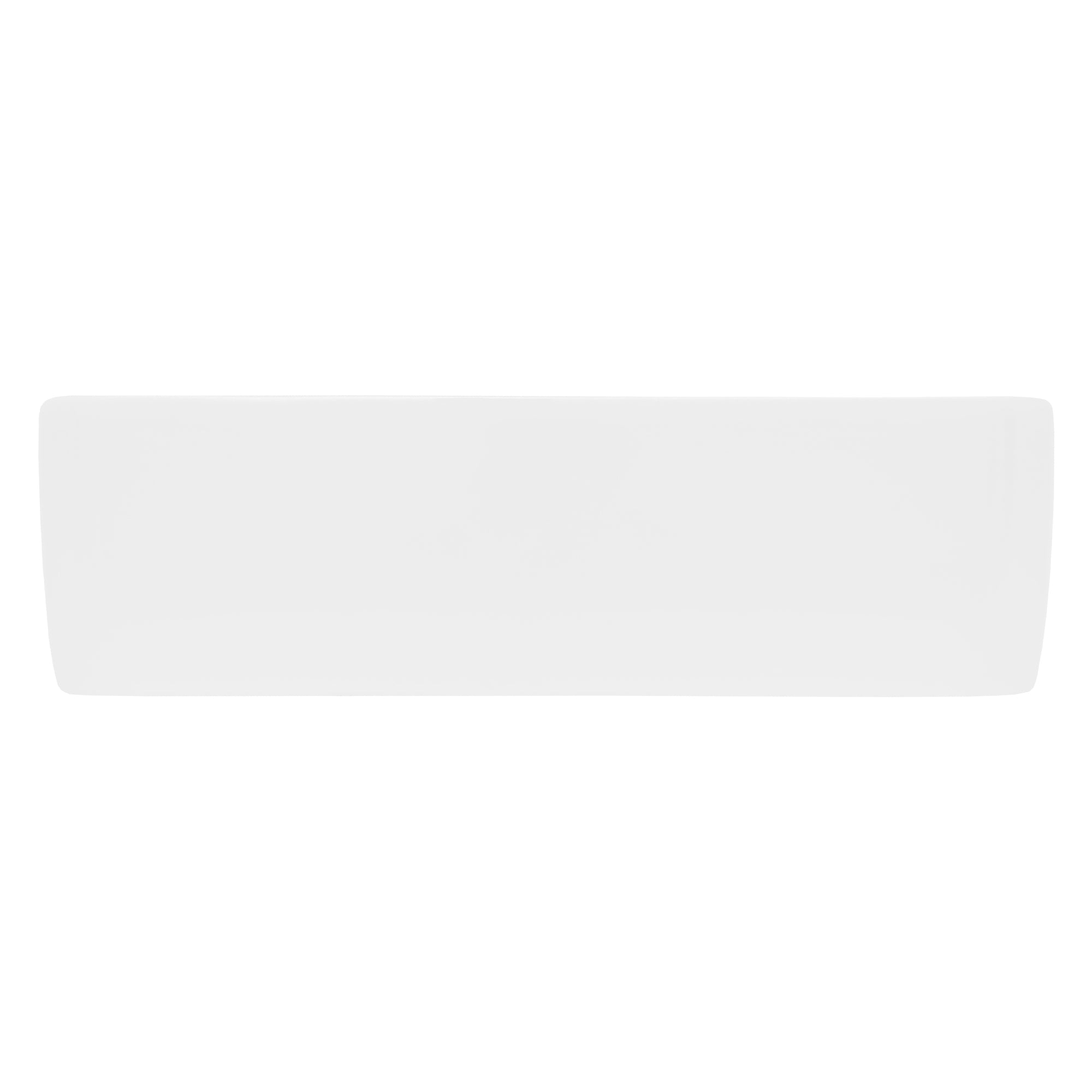 LuxeBath Lavabo carré céramique blanc 48x38 sans trop-plein