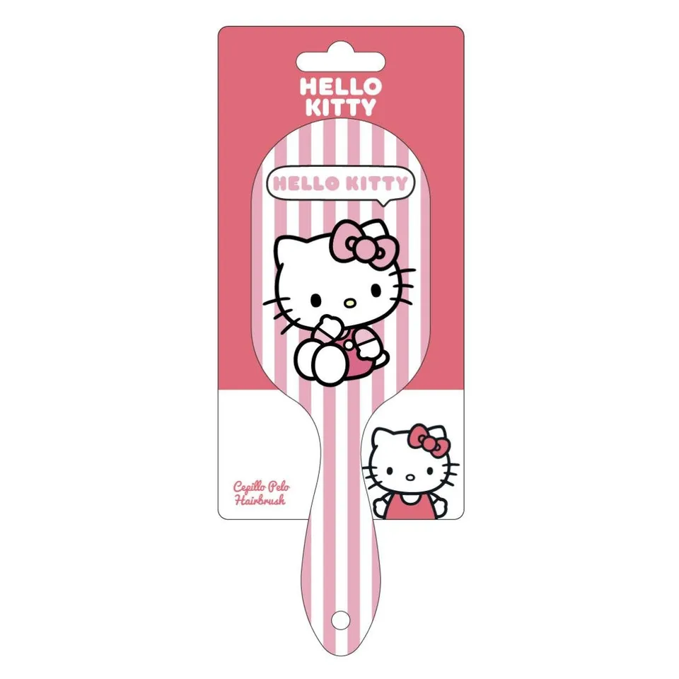 Hello Kitty brosse à cheveux enfant plastique rose