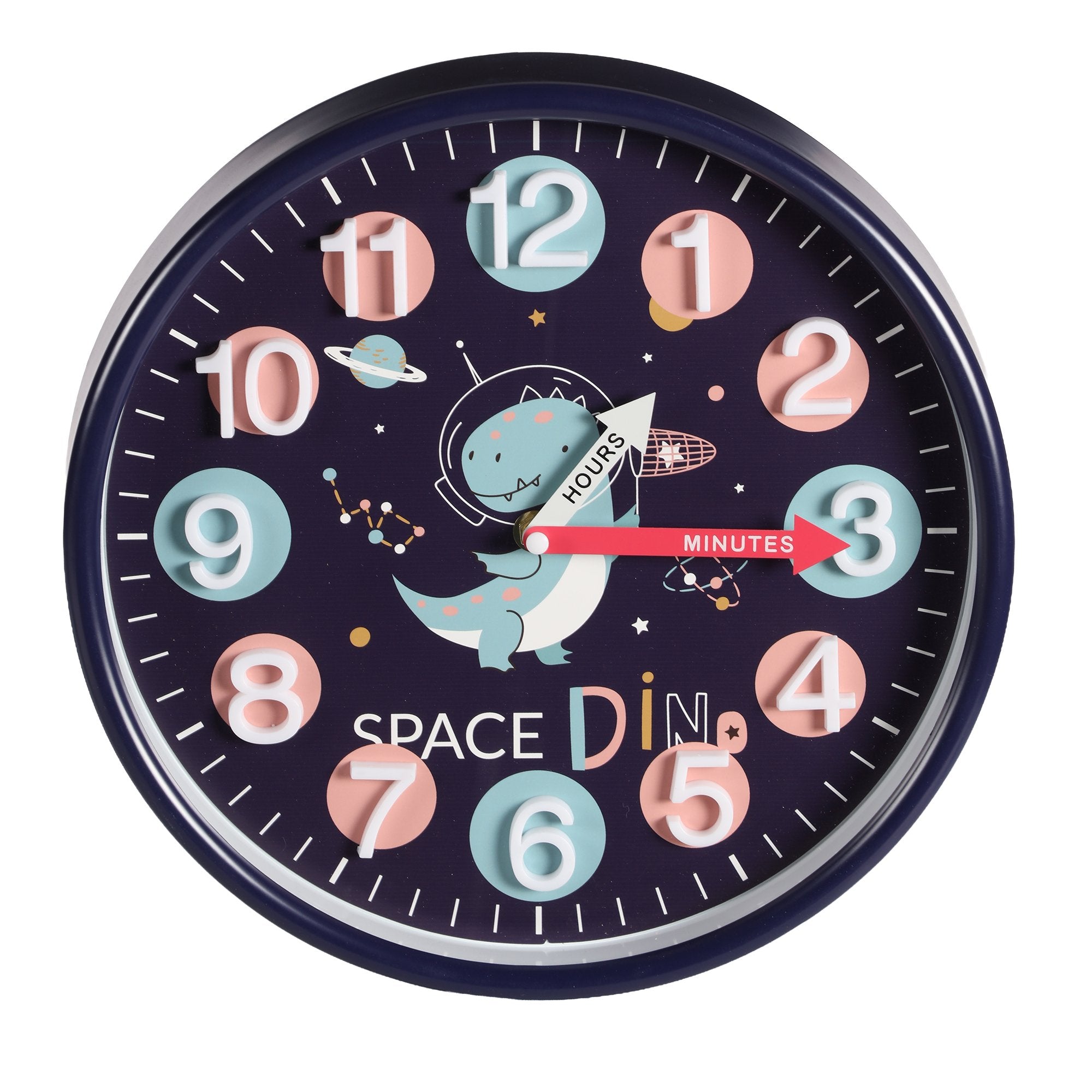 Stokomani Maison Horloge enfant bleue 30 cm