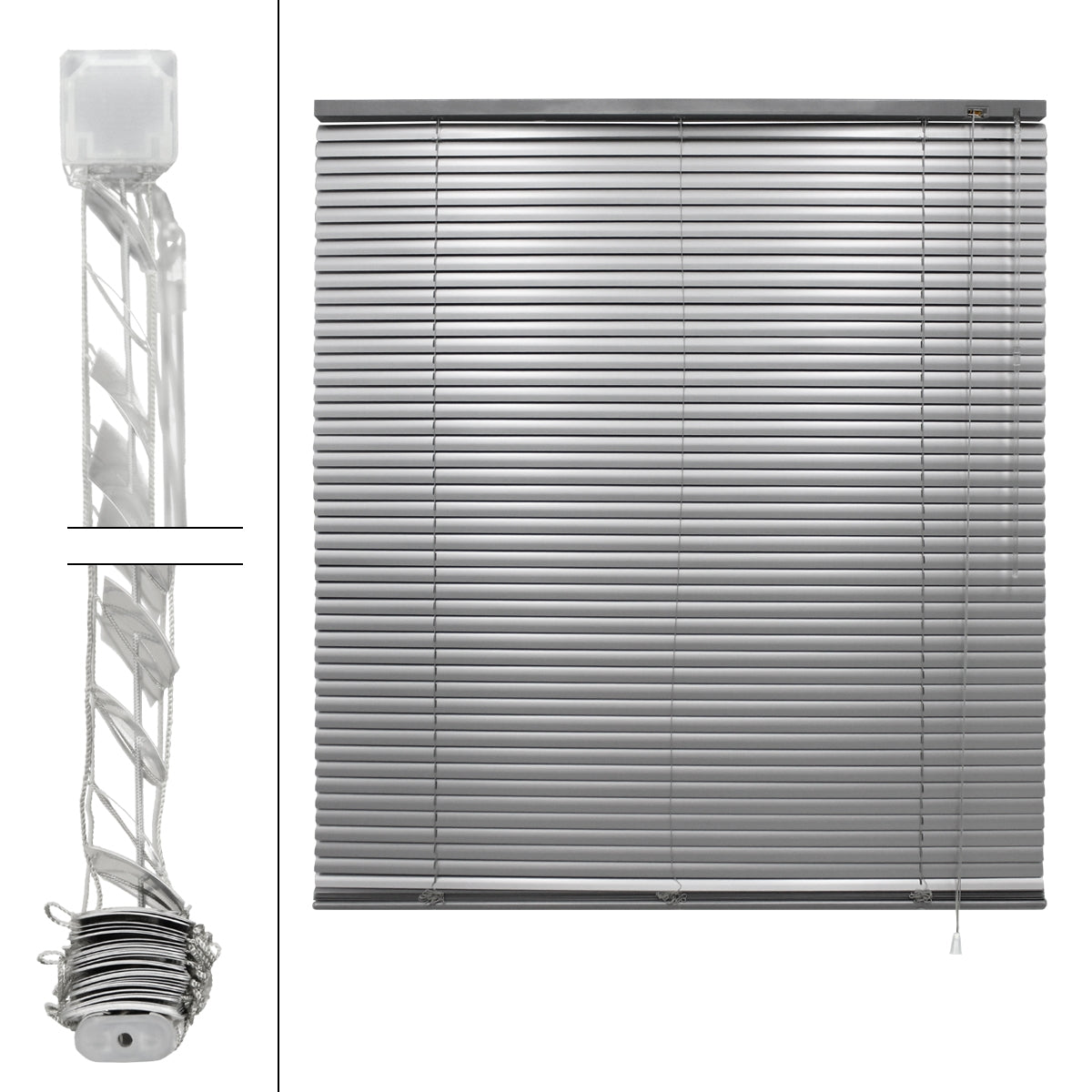 ECD Germany Garten Store jalousie alu argent 90x175 cm