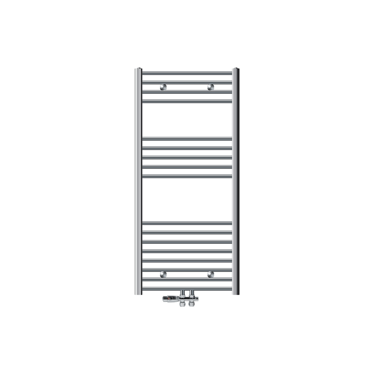 ECD Germany Sahara sèche-serviette chrome droit 600x1200 raccord central