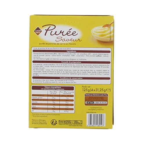 Leader Price Purée pommes de terre flocons 125g