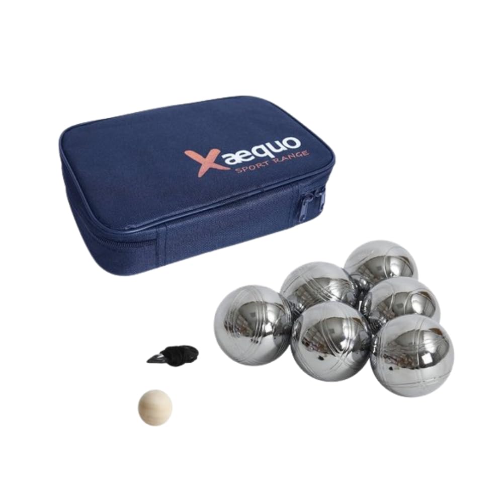 Shop-Story Loisirs Jeu Pétanque Métal 6 Boules 720g Housse