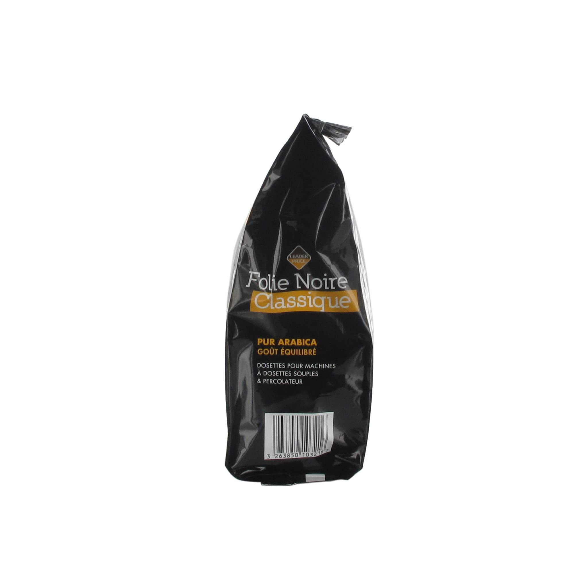 Leader Price Folie Noire café pur arabica 250g dosettes