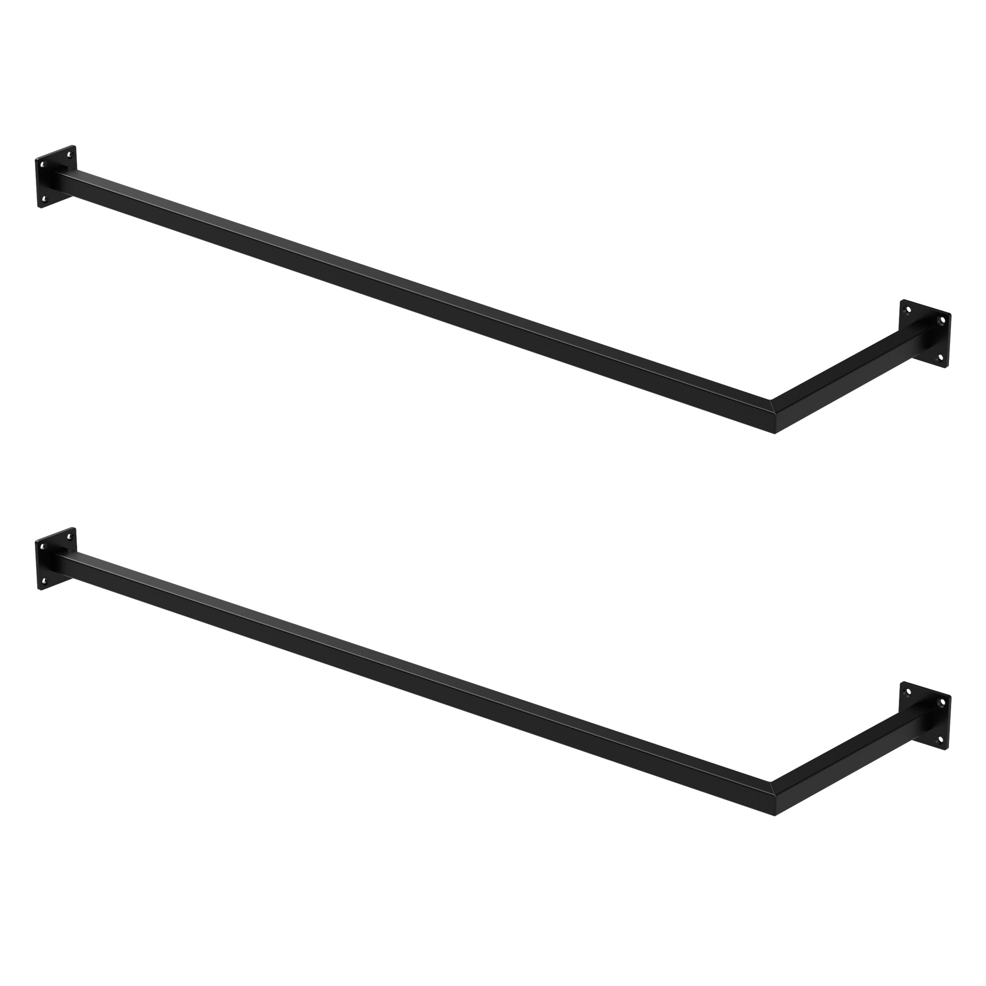 ML-Design 30x110 tringle penderie angle noire acier