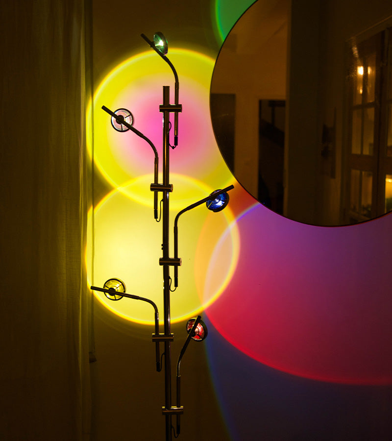 L'avant gardiste Déco lumineuse Lampadaire coucher de soleil 5 spots