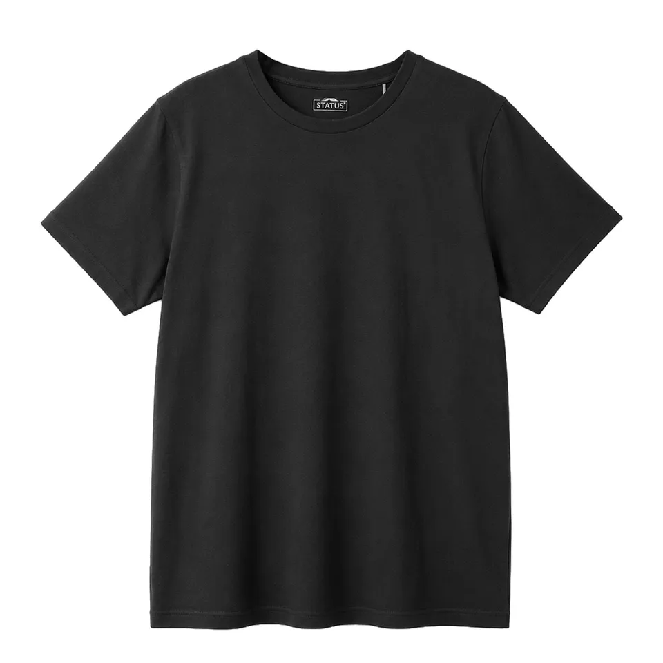 Stokomani Mode Tee-shirt col rond noir homme L coton