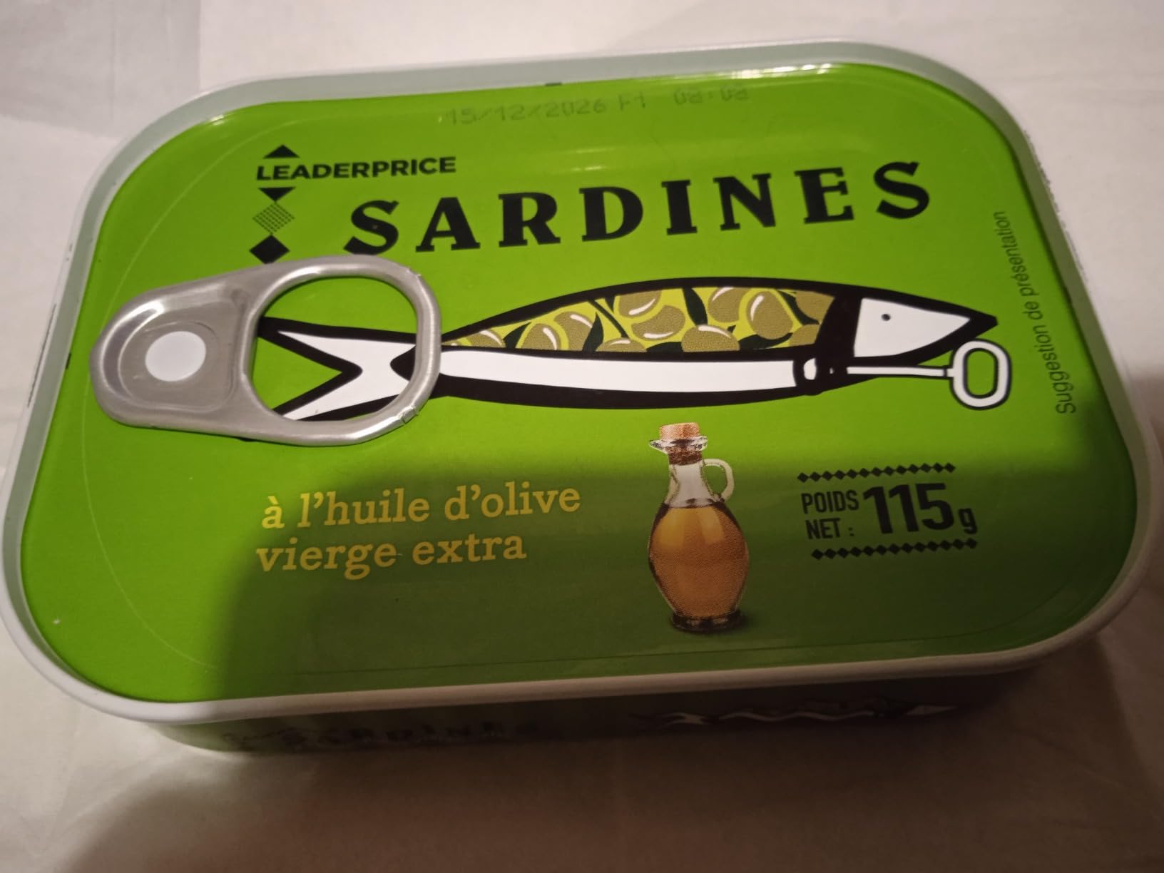Leader Price Sardines à l'huile d'olive conserve 80,5g