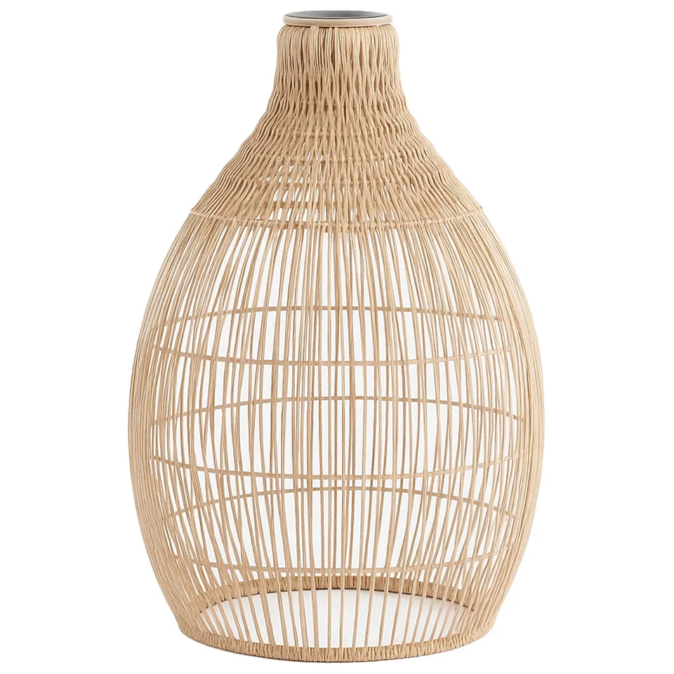 Red Deco Holiday Shade abat-jour rotin tressé H42cm