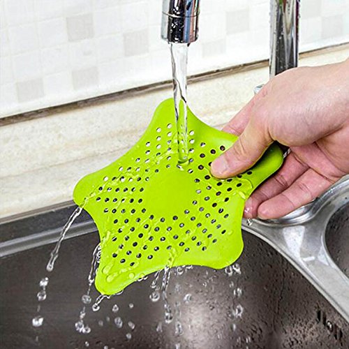 Shop-Story Maison Filtre Cheveux Douche Caoutchouc Bleu