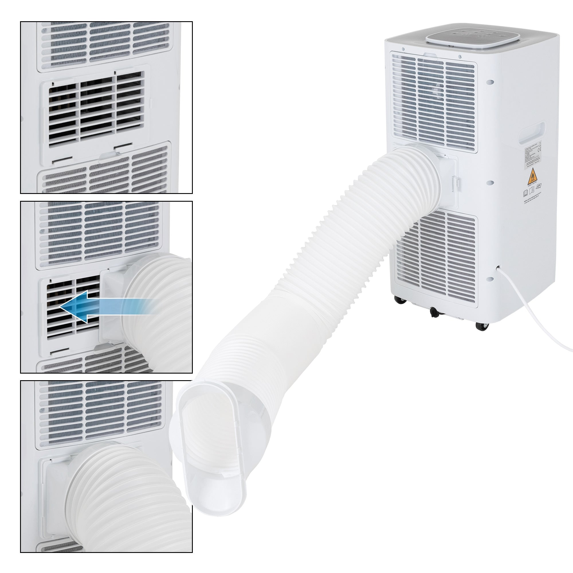 ECD Germany Haus & Wohnen climatiseur mobile 5000 BTU 4en1 télécommande