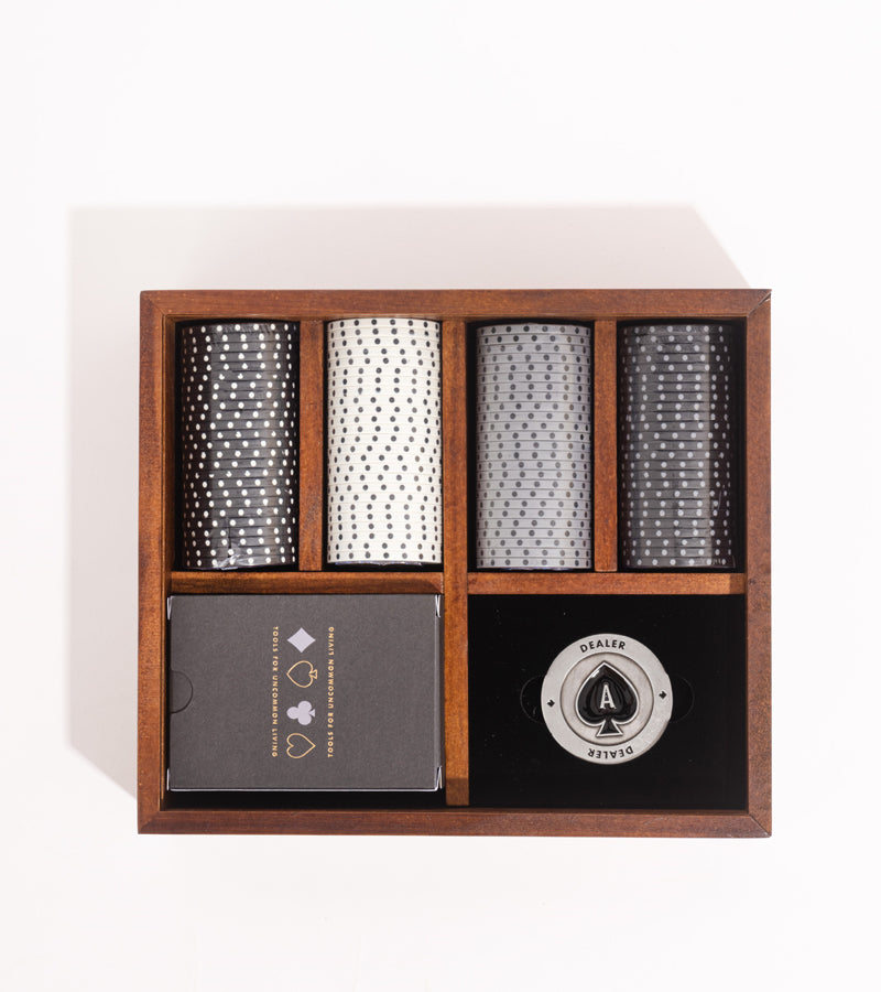 L'avant gardiste Fun Jeux set de poker premium mallette bois