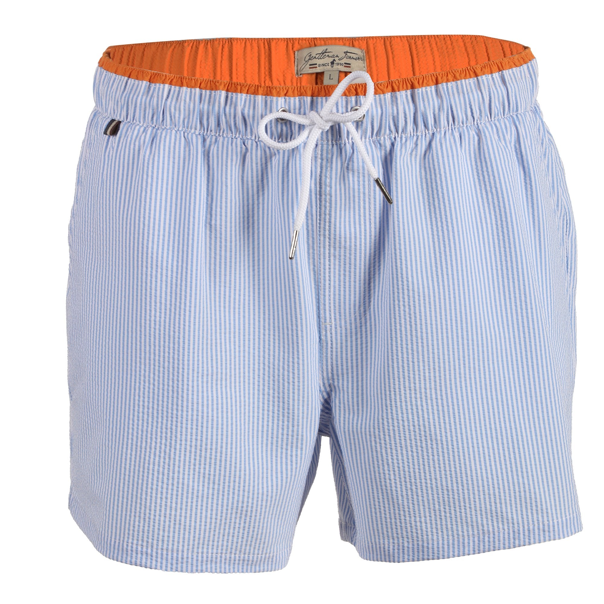 Stokomani Mode short de bain rayures bleu M homme