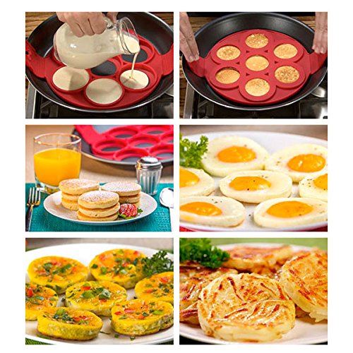 Shop-Story Maison Moule Silicone 7 Blinis Pancakes 23,5cm