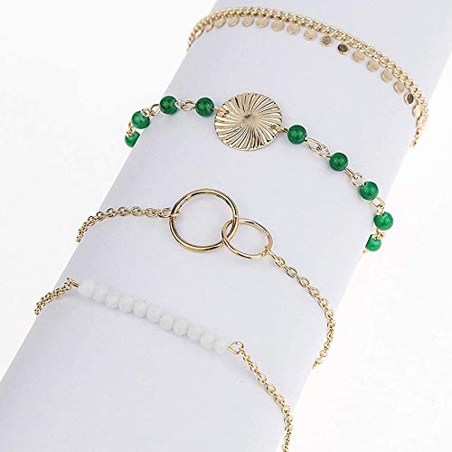 Shop-Story Miley ensemble 4 bracelets bohème doré
