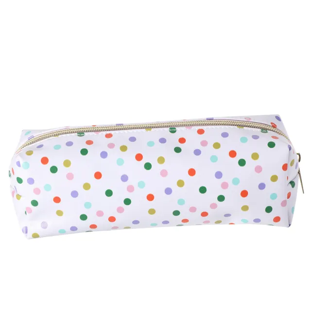 Stokomani fourre-tout blanc 20,5x6x7 cm trousse école