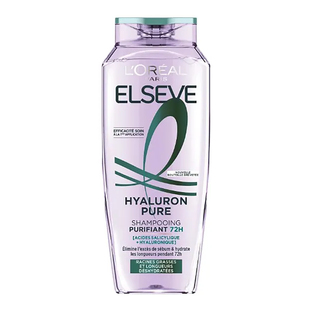 Elseve Hyaluron Pure shampoing racines grasses 72h