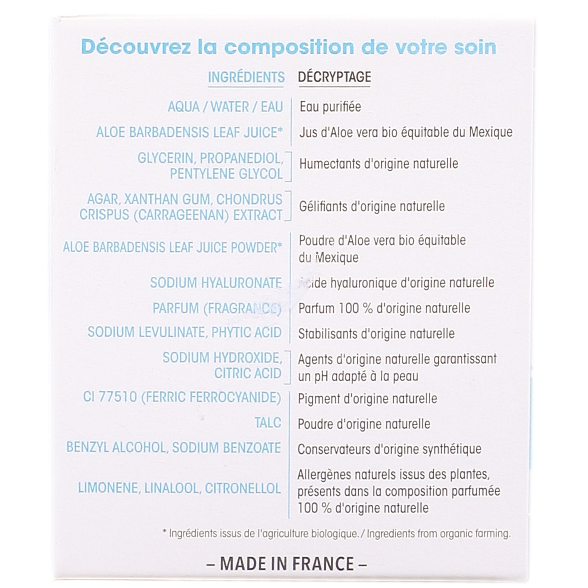 Stokomani masque gel frais hydratant visage