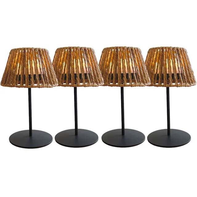 Red Deco Twins Raffy mini lampe sans fil lot 4 H23,5cm
