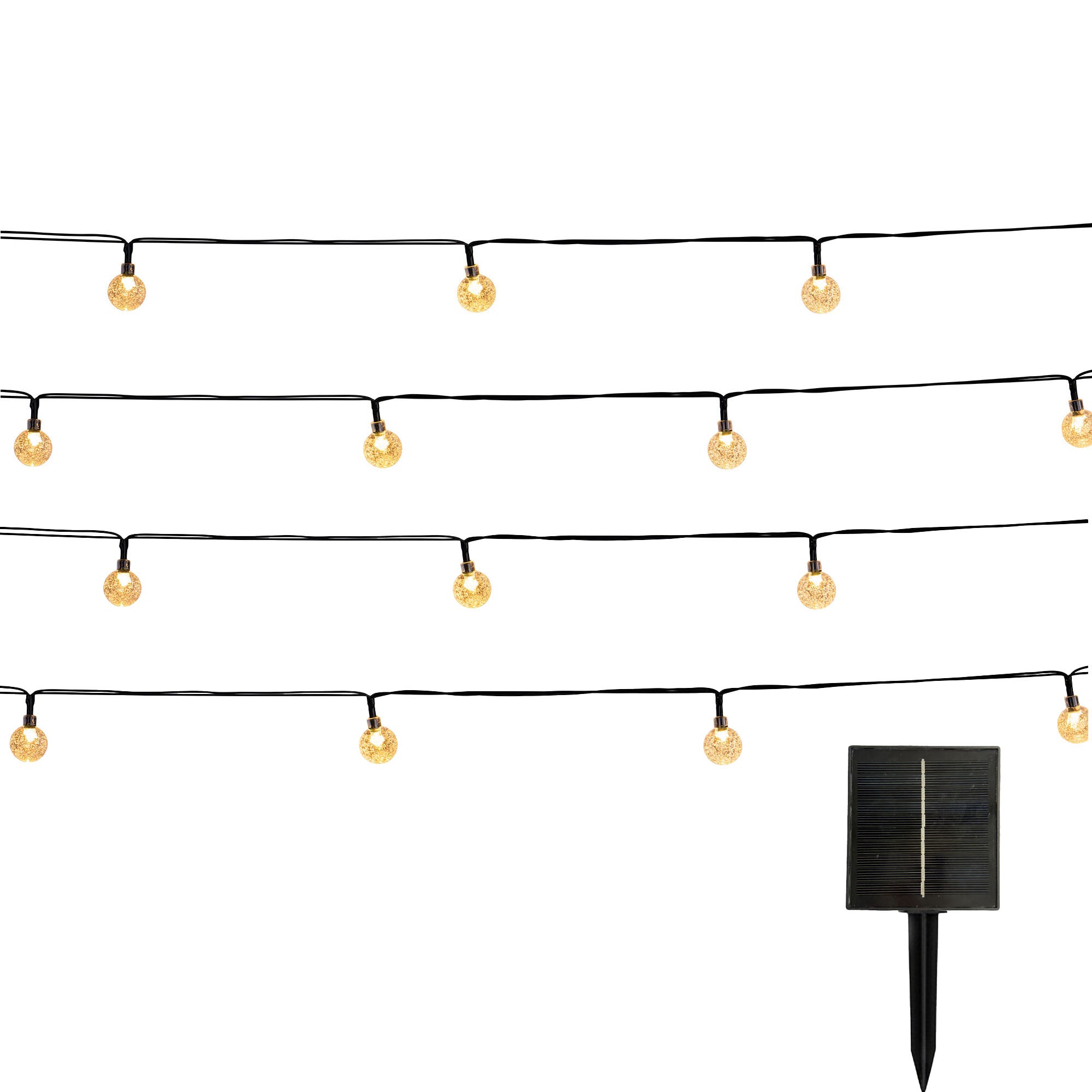 Red Deco Festy White 120 guirlande lumineuse solaire 14m blanc chaud