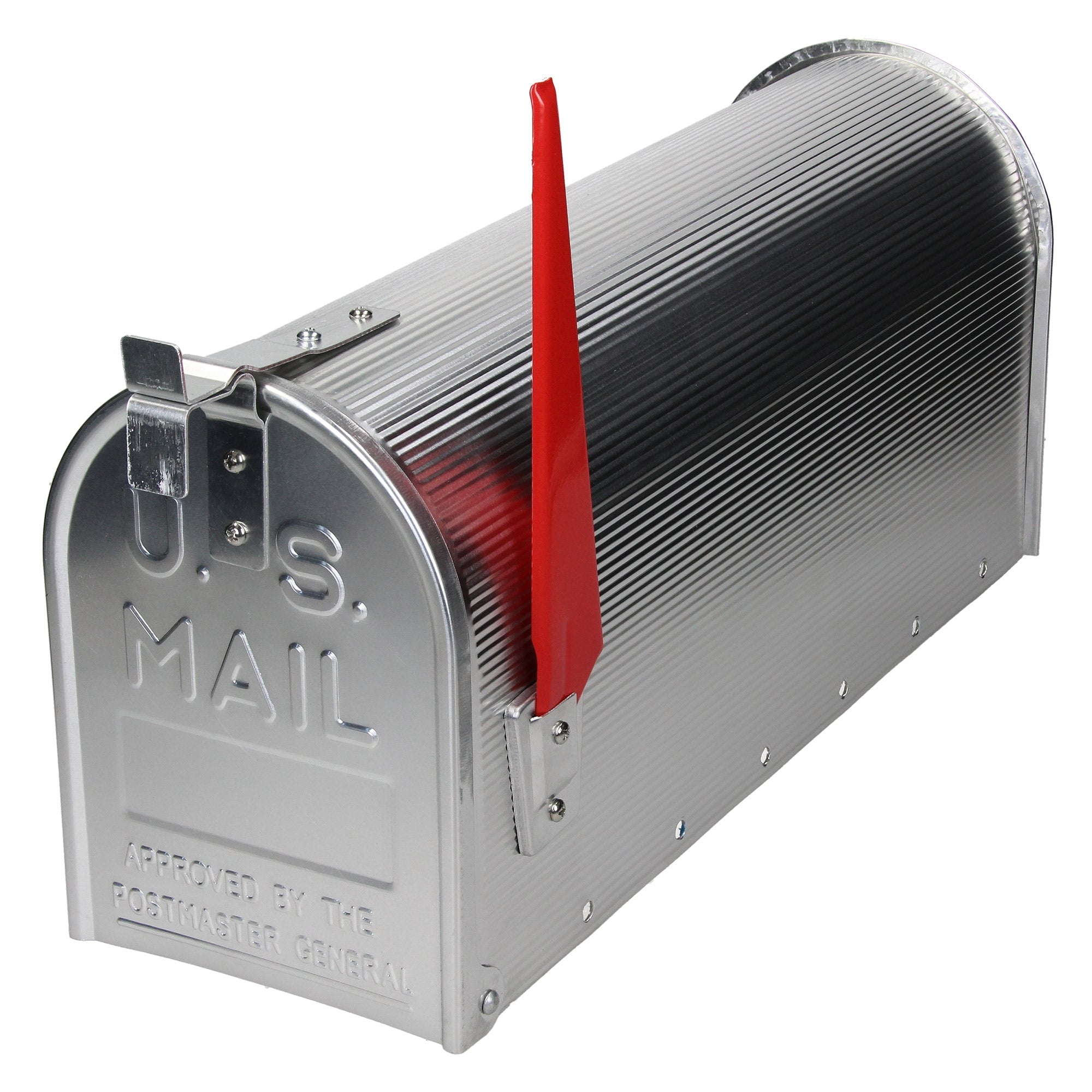 ECD Germany boîte aux lettres US alu argent avec drapeau