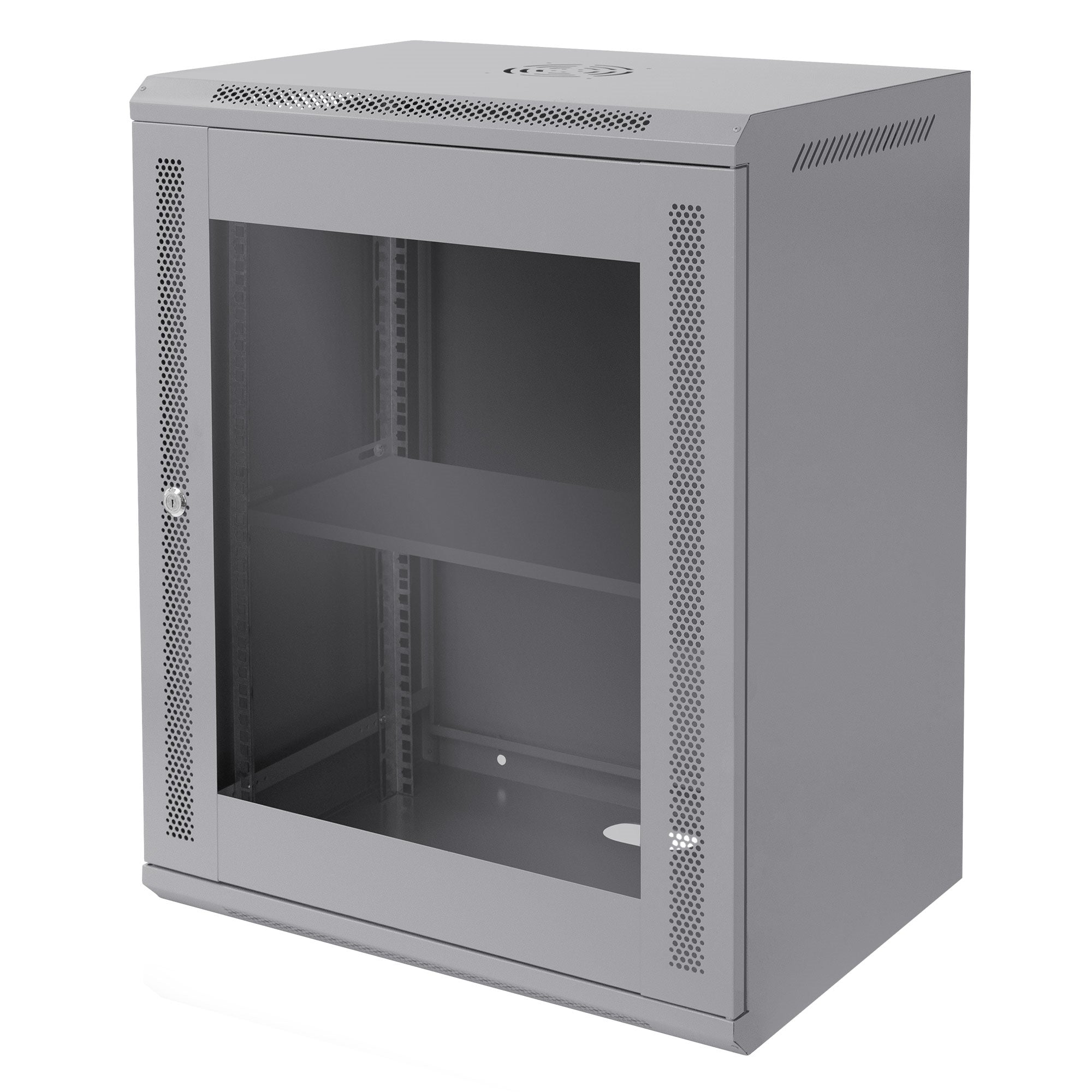 ECD Germany Werkstatt & Werkzeuge Baie réseau 19" 16U gris 60kg monté