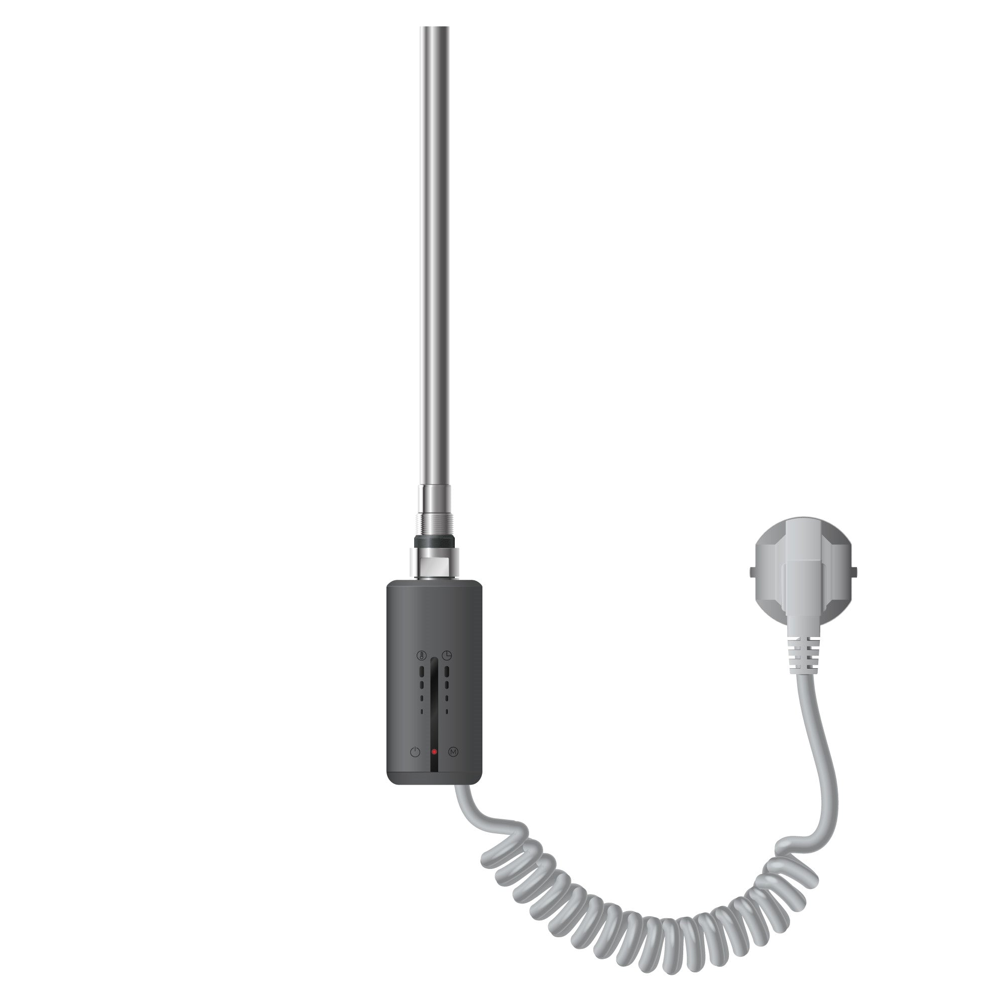 ECD Germany résistance radiateur thermostat tactile chrome 600W