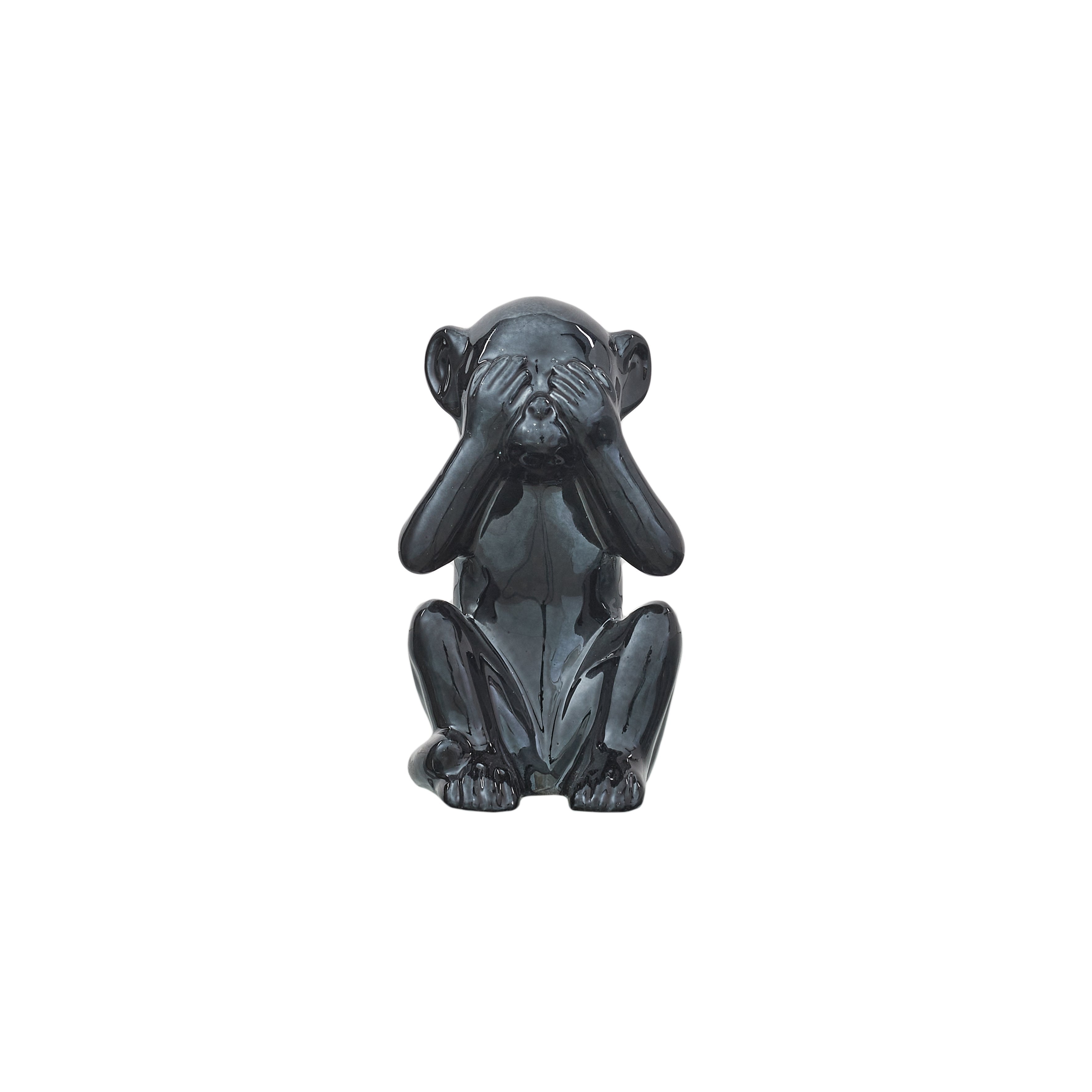 Stokomani Maison statue singe déco brillante à poser