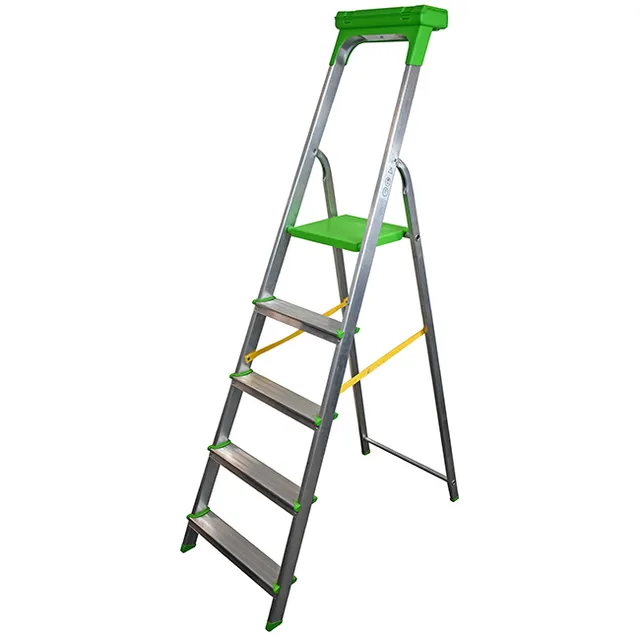 Safe Tool Escabeau alu 5 marches pliant maison