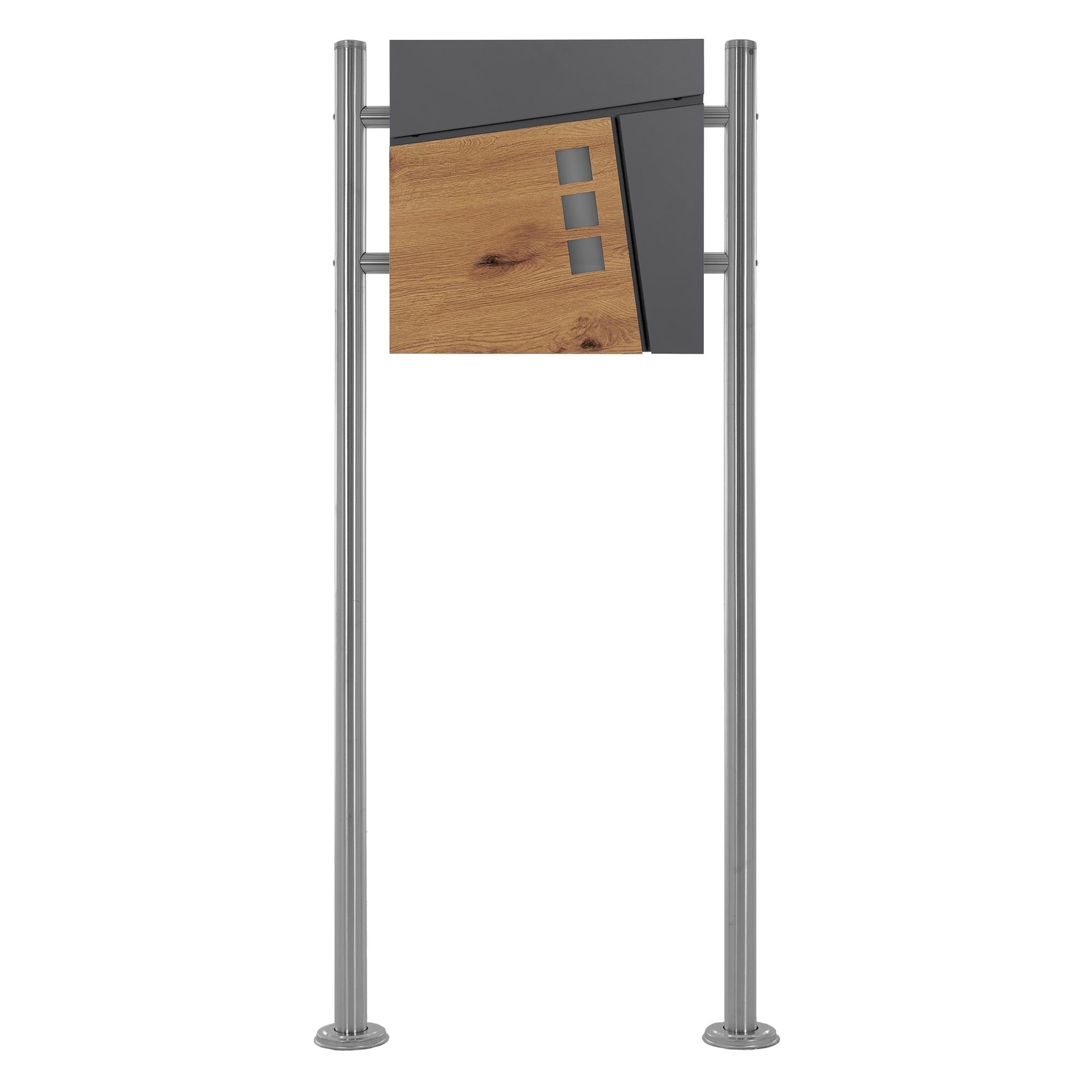 ML-Design boîte aux lettres 120 cm noir marbre modèle 23